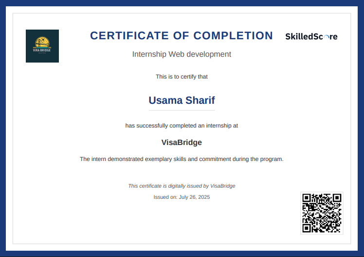Web Development Certificate