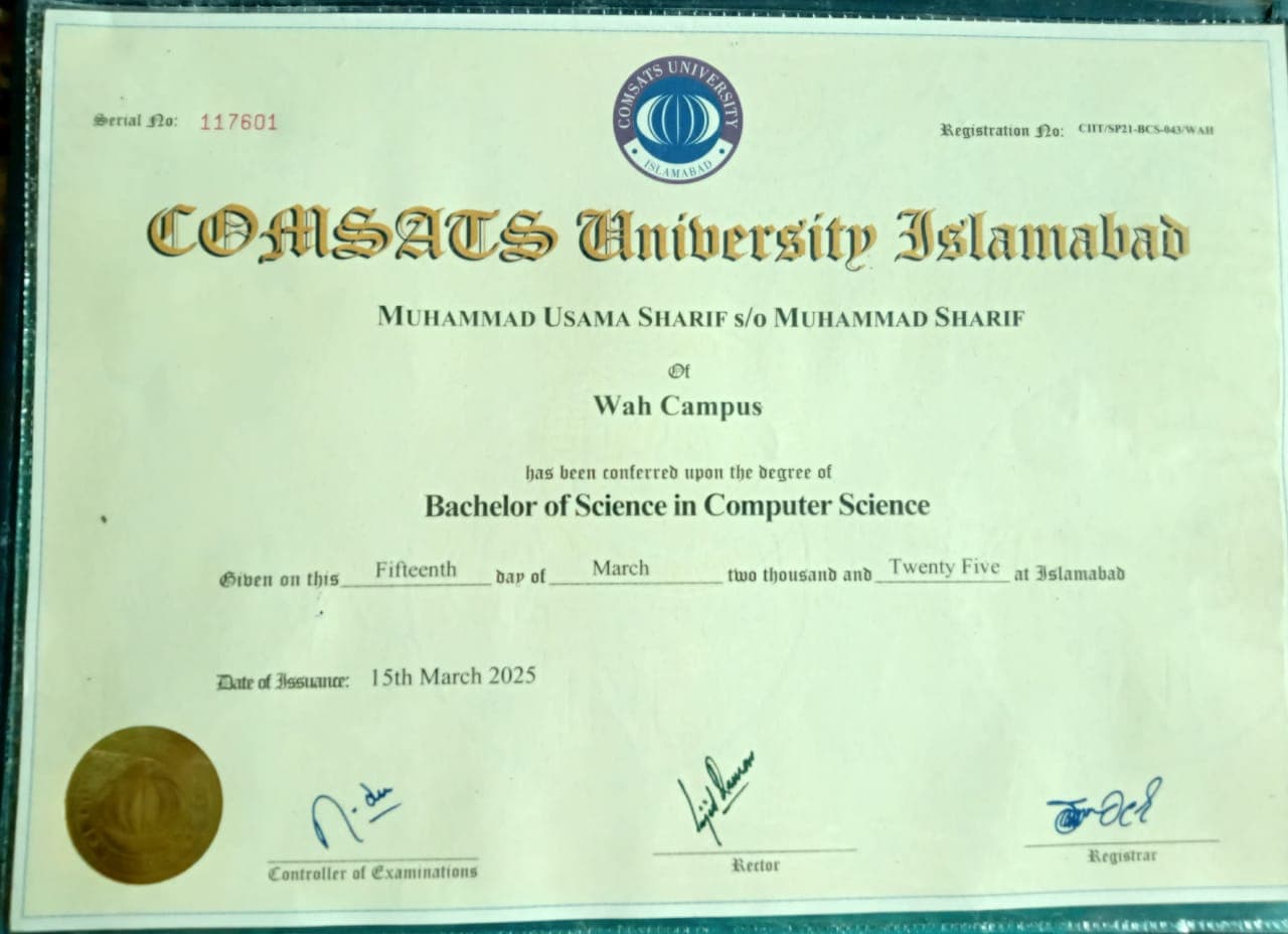 Bachelor Of Science in Computer Science